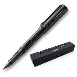 Ручка перьевая Lamy 071 Al-Star цвет чернил синий цвет корпуса черный (артикул производителя 4000525)